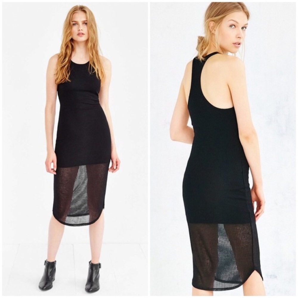 ✨Sparkle & Fade Ribbed Racer Back Midi Dress